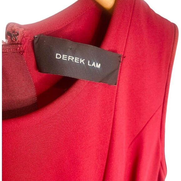 Derek Lam | Sleeveless Red Fit & Flare Midi Dress Size S | EUC - Picture 5 of 12
